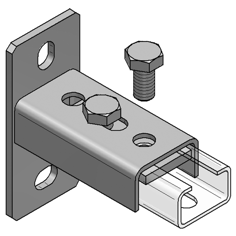 Mynd af MEFA Veggfesting lóðrétt f. brautir STEX 35