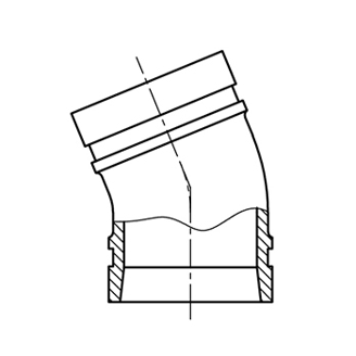 Mynd af 22,5° Hálf Hné 6" - Rauður