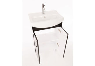 Mynd af NORTIQ Odessa baðskápur m. handlaug 74x54,6x38,5cm