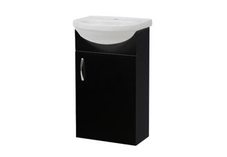 Mynd af NORTIQ Milano baðskápur m. handlaug 60x43x35cm