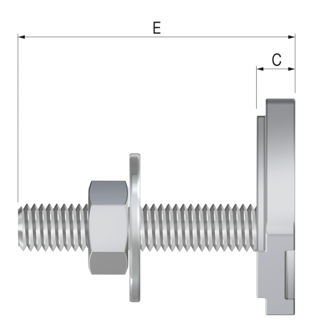Mynd af Brautarbolti M 10 x 60mm