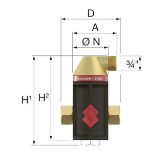 Mynd af Flamcovent Loftskilja 1 1/2"
