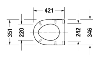 Mynd af Duravit Starck 3 hæglokandi salernisseta