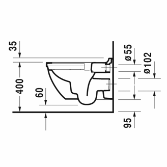 Mynd af Duravit Starck 3 Rimless salernissett