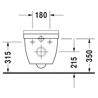 Mynd af Duravit Starck 3 Rimless salernissett