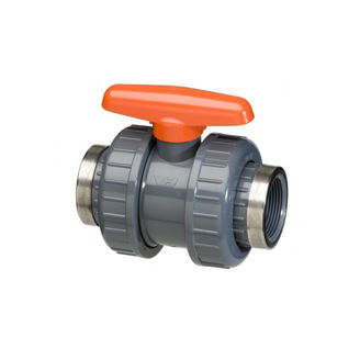 Mynd af PVC Kúluloki m/2 Unionum 1/2"