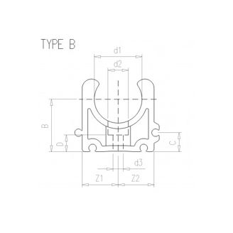 Mynd af Rörafesting 16mm