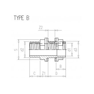 Mynd af PVC Tankatengi 2"x2 1/4"-50mm