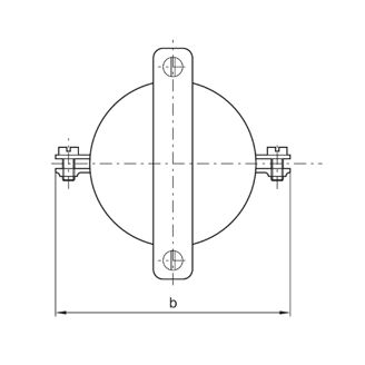 Mynd af ACO Lok Ryðfrítt m/klemmu DN 160