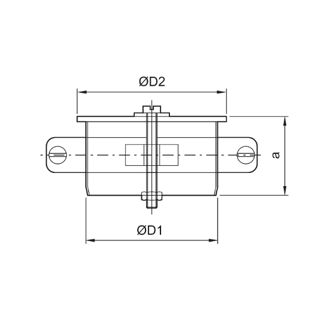 Mynd af ACO Lok Ryðfrítt m/klemmu DN 160