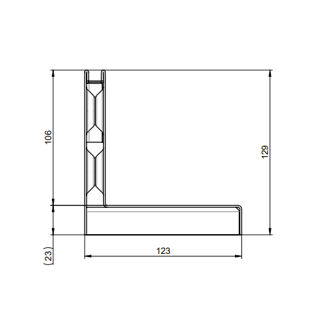 Mynd af ACO Brickslot Asym. 0,5m V100 Galv C250