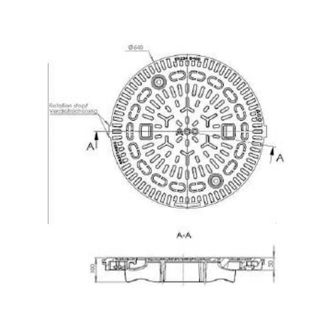 Mynd af ACO Brunnlok Ø600 D400