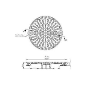 Mynd af ACO Brunnrist Ø600 D400