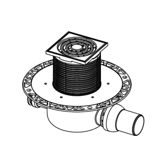 Mynd af Gegnumstreymisniðurfall DN50 Vinkill TC S120