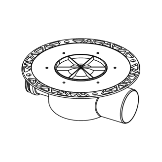 Mynd af Gólflás DN70 Vinkill Body TC