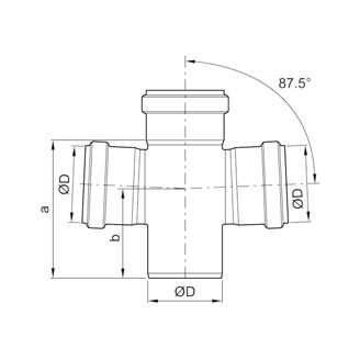 Mynd af ACO Kross 110/87,5° Ryðfrítt