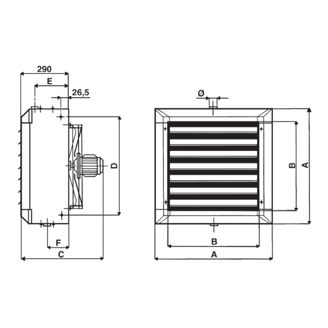 Mynd af Sabiana Atlas vatnshitablásari AS-ECM 63 32,5kW