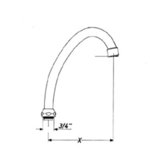 Mynd af BT Armaturen yfirsveifla 200 mm
