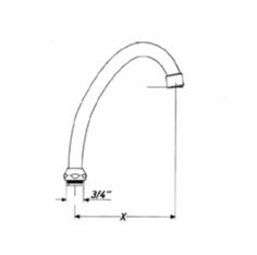 Mynd af BT Armaturen yfirsveifla 250 mm