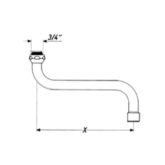 Mynd af BT Armaturen S-Undirsveifla 150 mm
