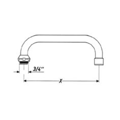 Mynd af BT Armaturen U-Yfirsveifla 150 mm